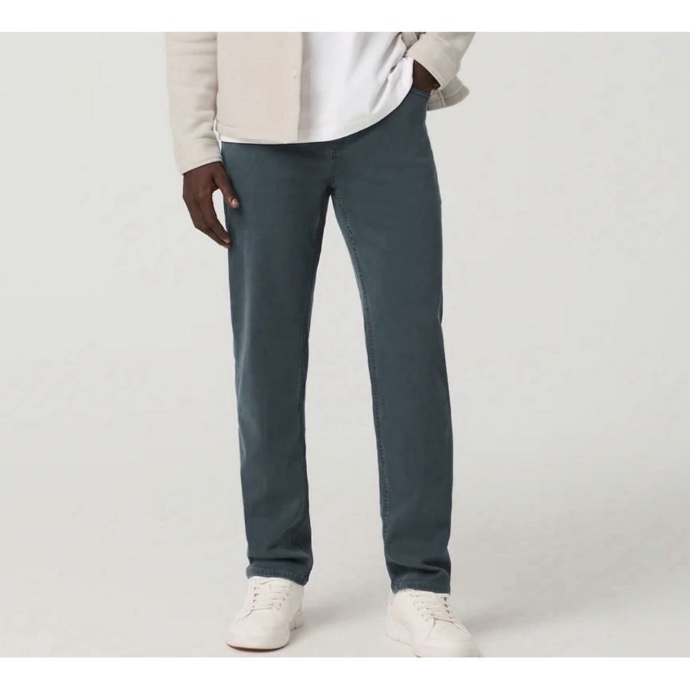 Vuori Men's Benton Stretch Twill Pant Classic Fit Pant Jeans 34 Lake Green V4041 - Picture 3 of 16